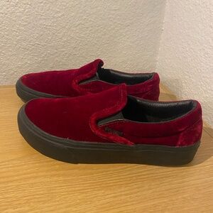 Vans Velvet Classic Slip Ons
